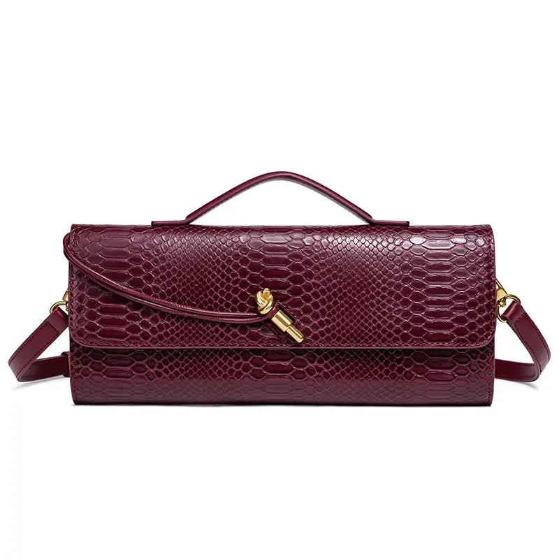 Bottega Veneta Python Andiamo Bag 31cm Clutch Bags