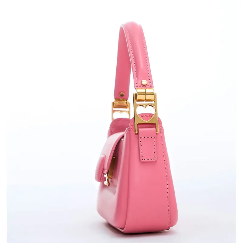 CHARLES & KEITH Koa Leather Push-Lock Top Handle Bags