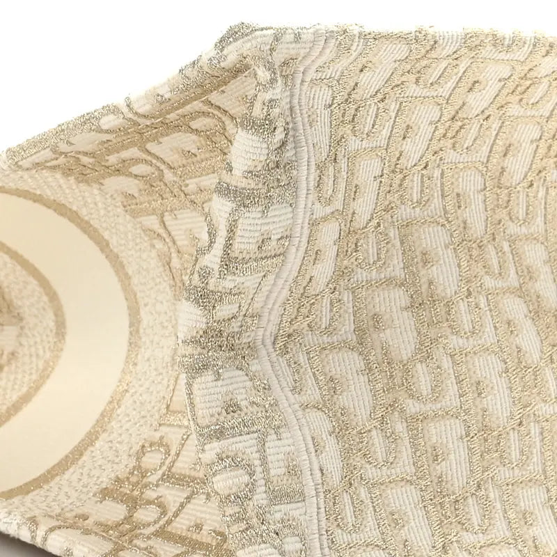 Christian Dior Oblique Medium Book Tote Gold Multicolor