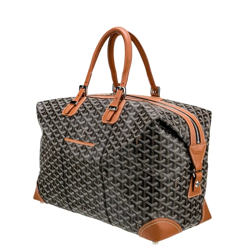 Goyard Boeing 45 Black Brown Leather Bag