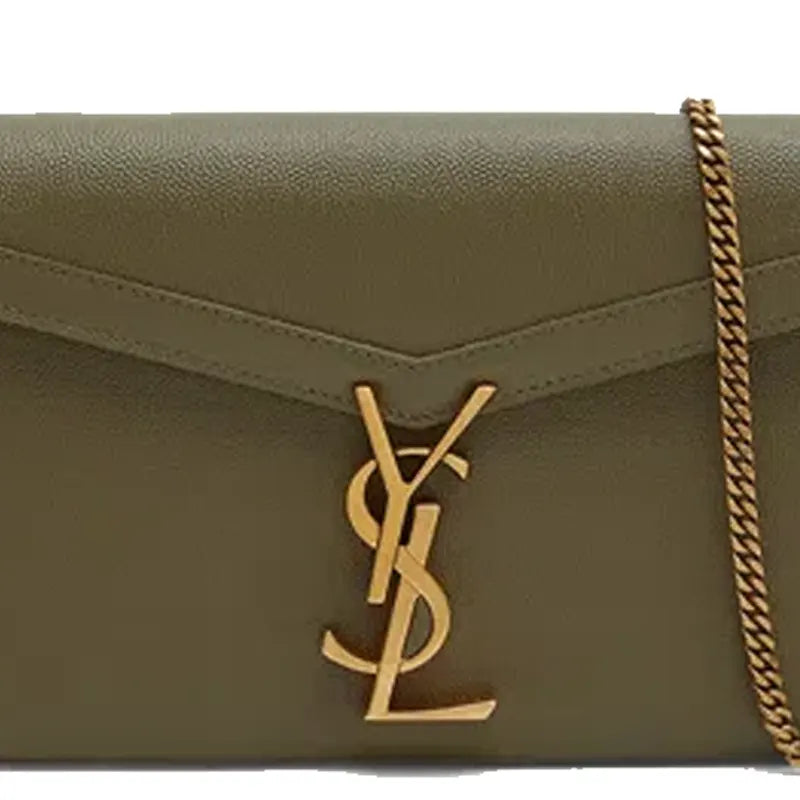 SAINT LAURENT Cassandra Mini Ysl Wallet On Chain Women