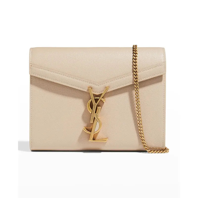 Saint Laurent Paris Saint Laurent Brown Patent Leather Uptown Wallet