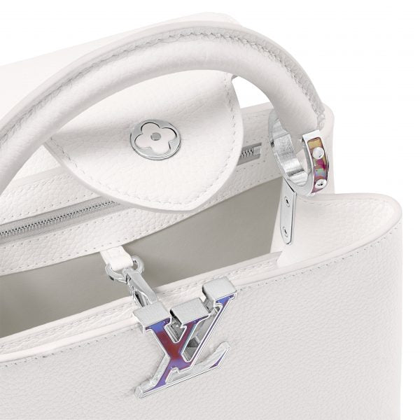 Louis Vuitton LV SKI Capucines BB Snow White Handbag