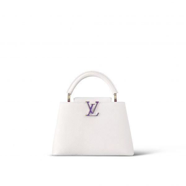 Louis Vuitton LV SKI Capucines BB Snow White Handbag