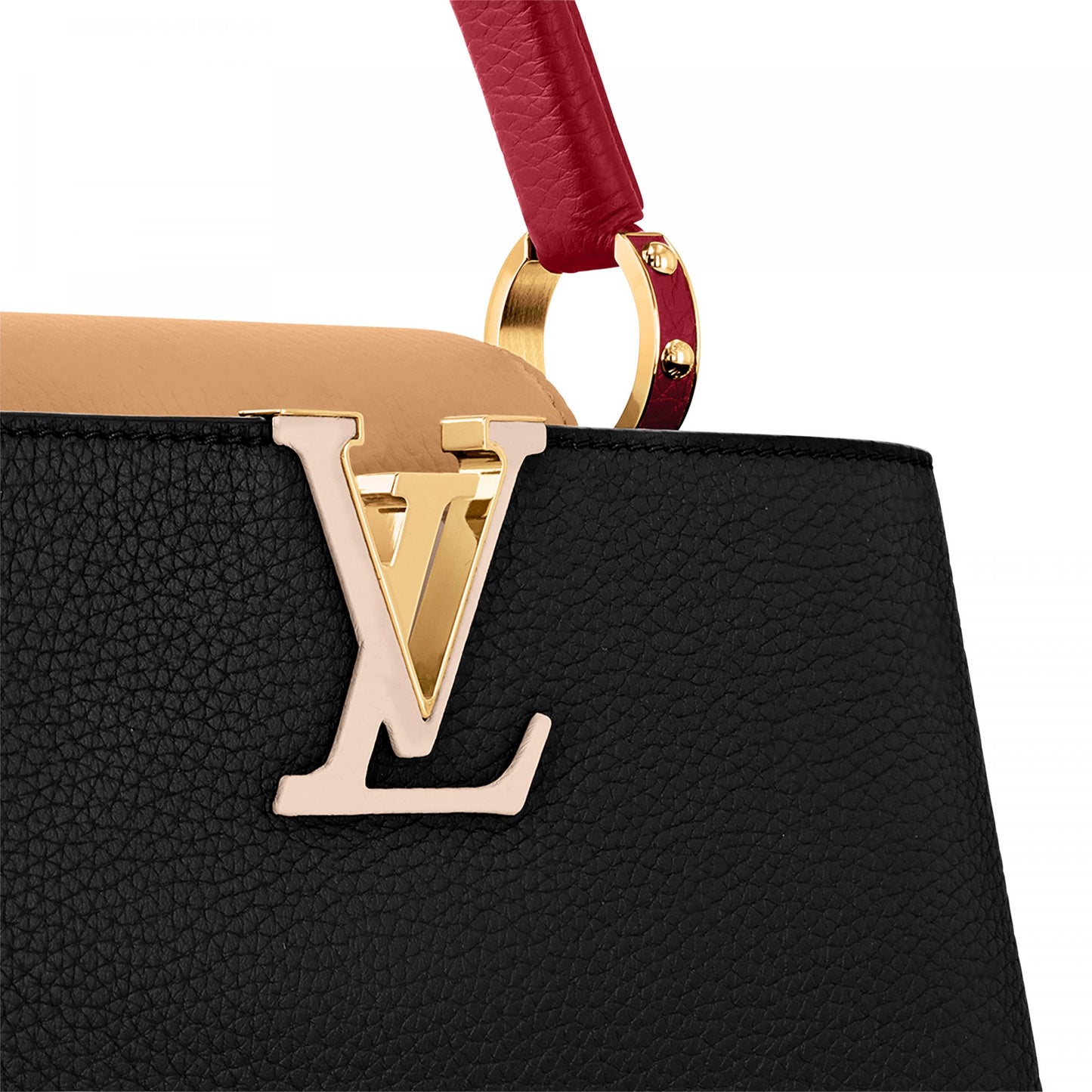 Luxury Louis Vuitton Capucines MM Bag Noir Rubis