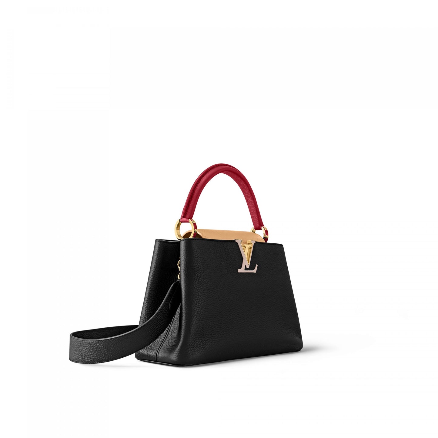 Luxury Louis Vuitton Capucines MM Bag Noir Rubis