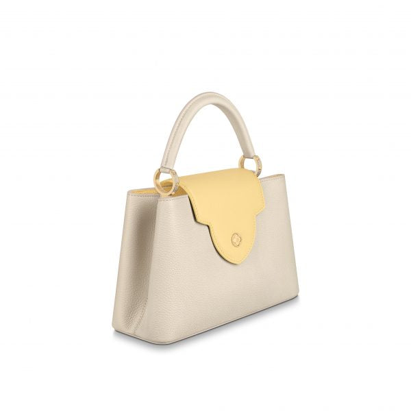 Louis Vuitton Capucines MM Cream Handbag