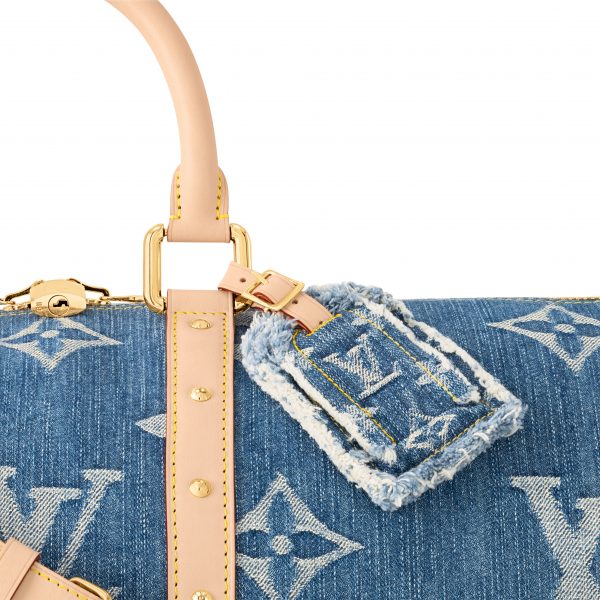Louis Vuitton M24315 Keepall Bandouliere 45 Denim Blue