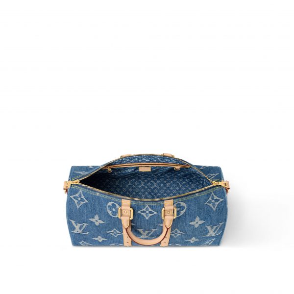Louis Vuitton M24315 Keepall Bandouliere 45 Denim Blue