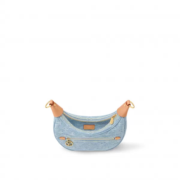 Louis Vuitton Loop Sky Blue Denim Handbag
