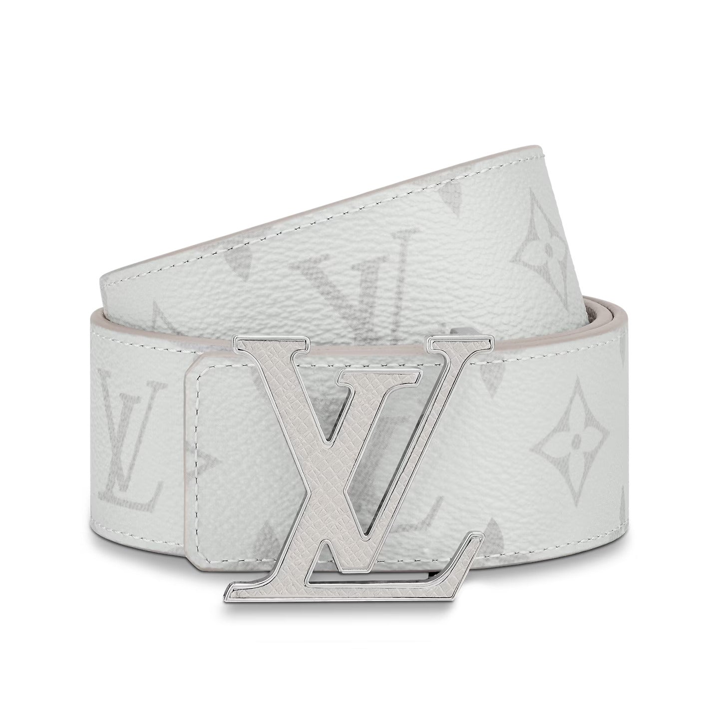 LV Initiales White 40mm Reversible Belt