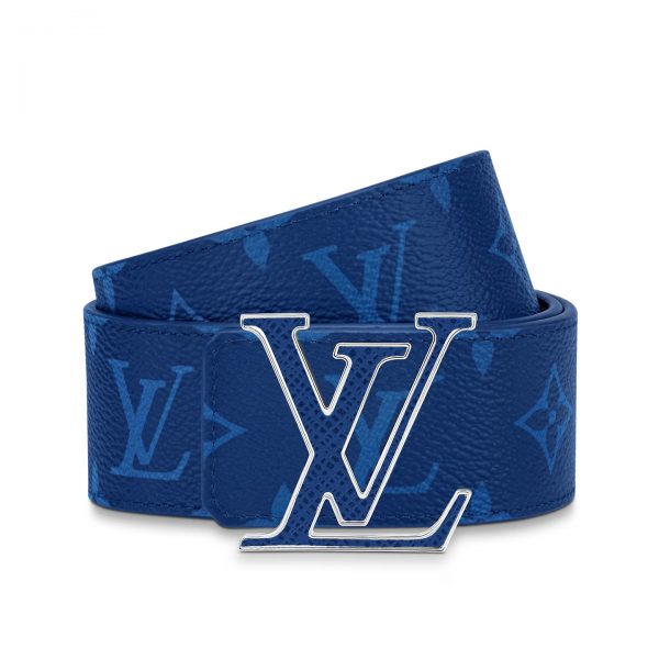 Blue LV Initiales 40mm Reversible Belt