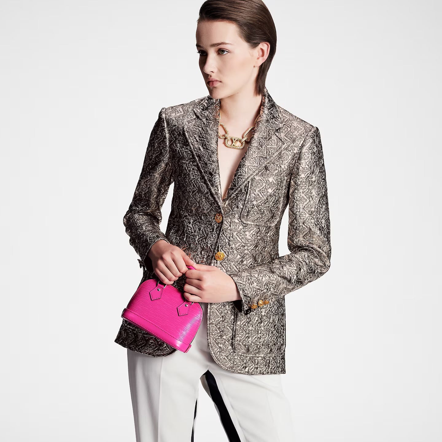 Louis Vuitton Fuchsia Nano Alma