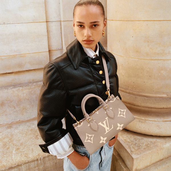 Louis Vuitton OnTheGo East West Dove Cream