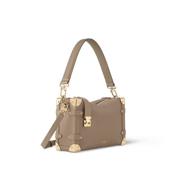 Louis Vuitton Side Trunk MM Taupe Handbag
