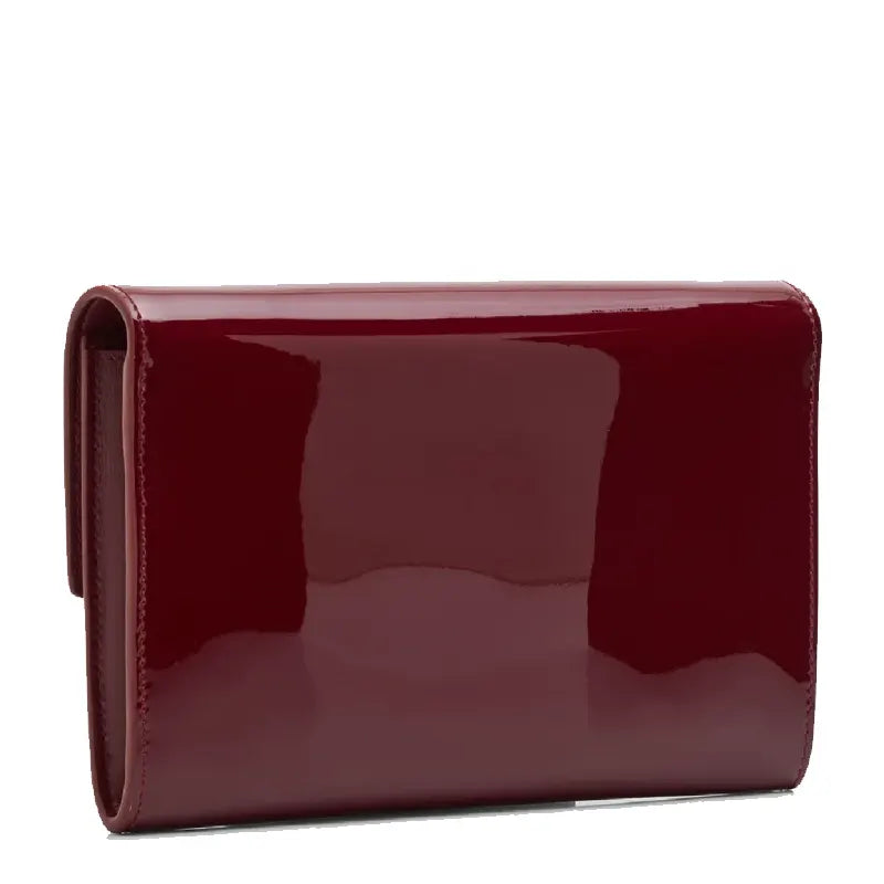 Saint Laurent Patent Monogram Cassandra Chain Wallet