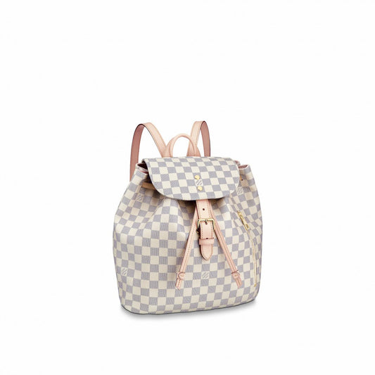 Stylish Louis Vuitton Sperone N41578 Backpack in Damier Azur