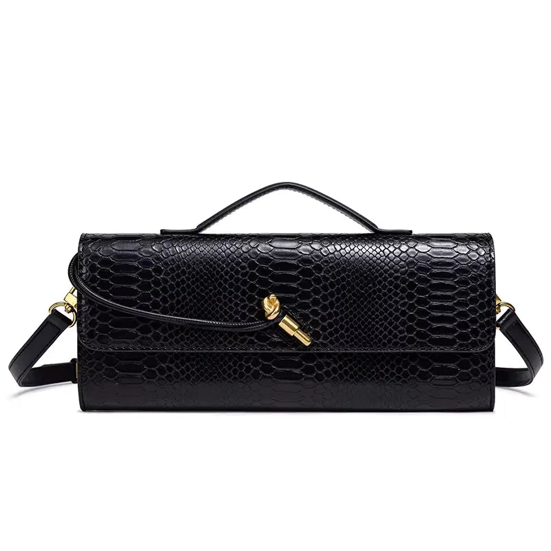 Bottega Veneta  Python Andiamo Bag 31cm Clutch Bags