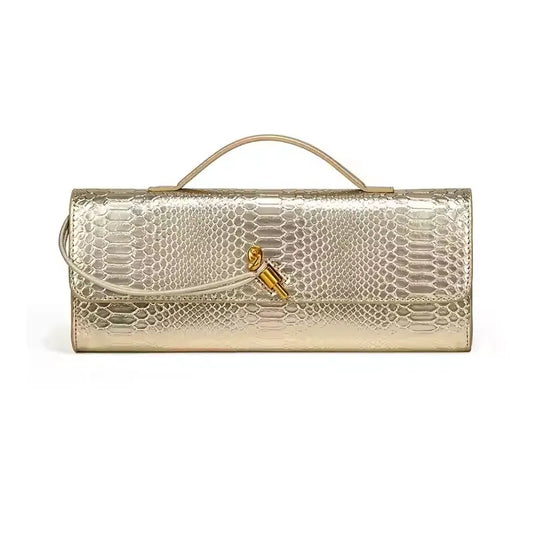 Bottega Veneta  Python Andiamo Bag 31cm Clutch Bags
