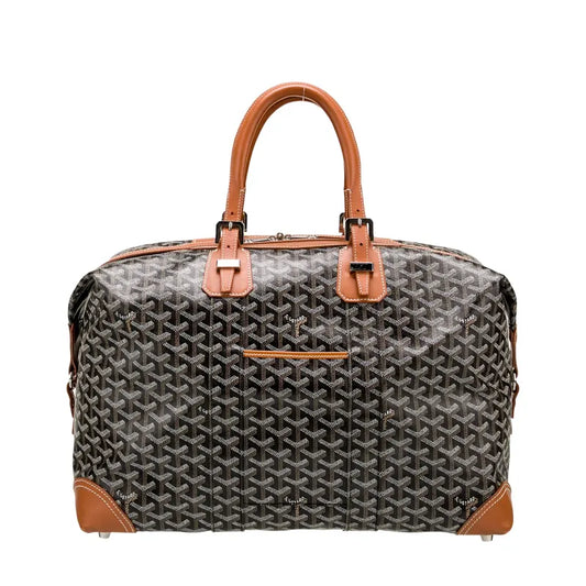Goyard Boeing 45 Black Brown Leather Bag