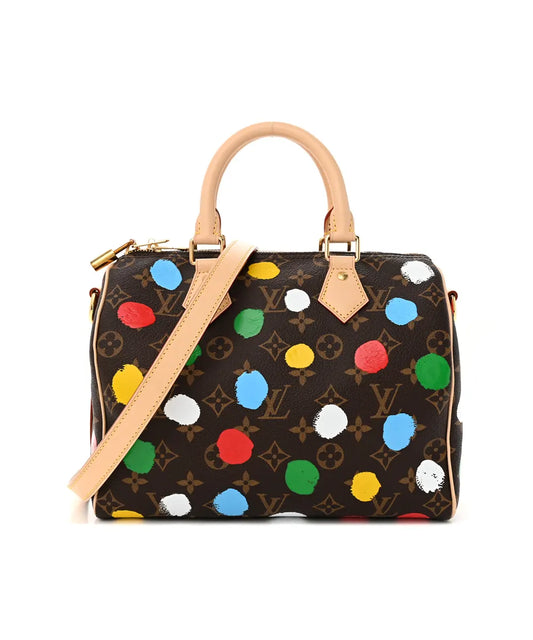 Louis Vuitton X Kusama Dots Speedy Bandouliere 25 Bag