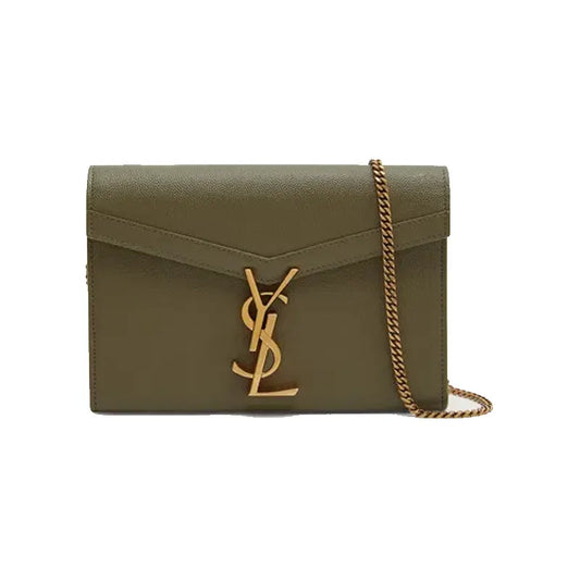 SAINT LAURENT Cassandra Mini Ysl Wallet On Chain Women