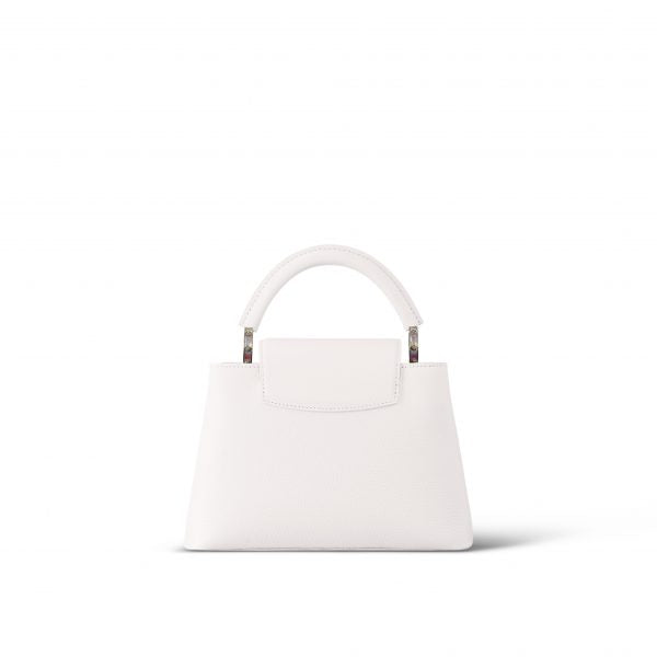 Louis Vuitton LV SKI Capucines BB Snow White Handbag