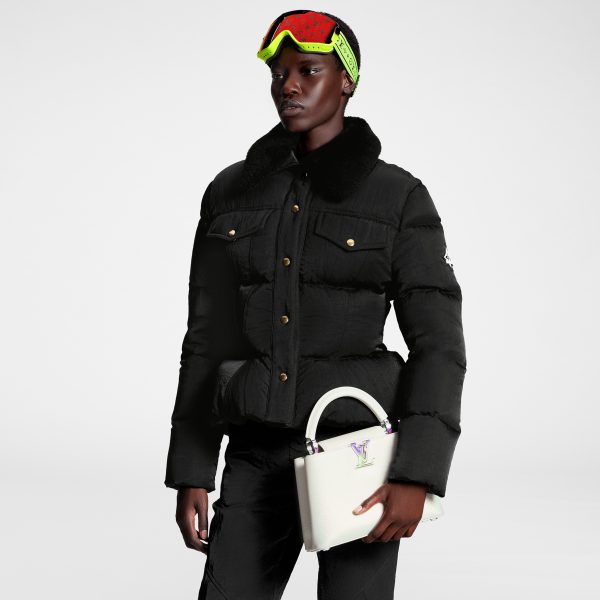 Louis Vuitton LV SKI Capucines BB Snow White Handbag