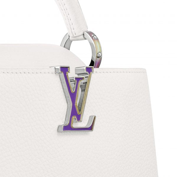 Louis Vuitton LV SKI Capucines BB Snow White Handbag