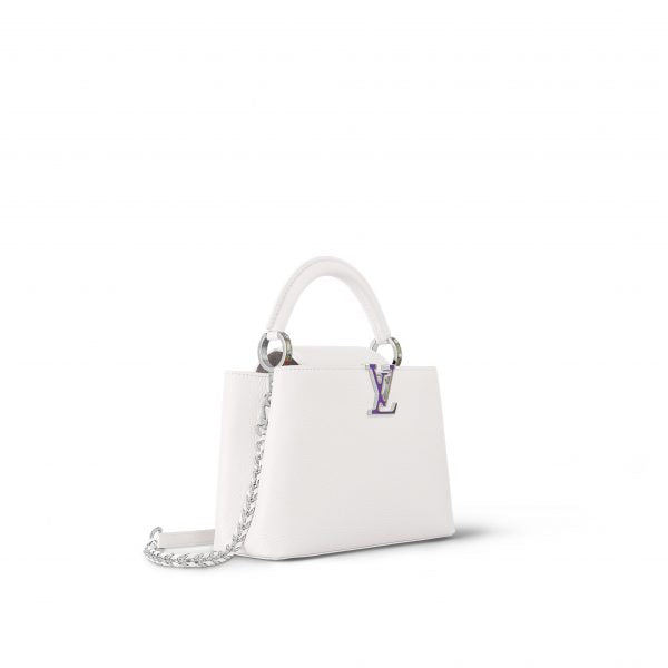 Louis Vuitton LV SKI Capucines BB Snow White Handbag