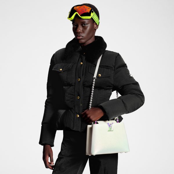 Louis Vuitton LV SKI Capucines BB Snow White Handbag