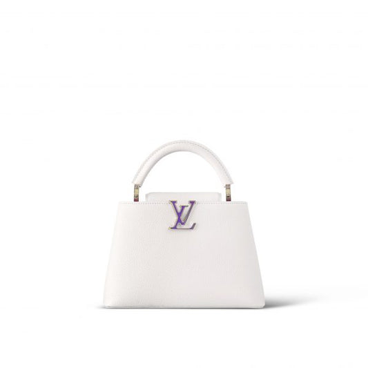Louis Vuitton LV SKI Capucines BB Snow White Handbag