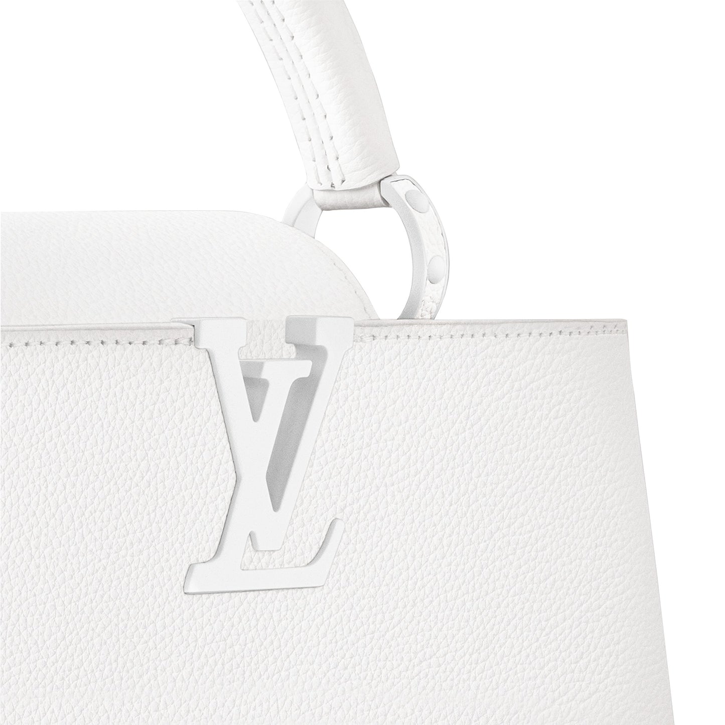 Louis Vuitton Capucines East-West MM Optic White Handbag