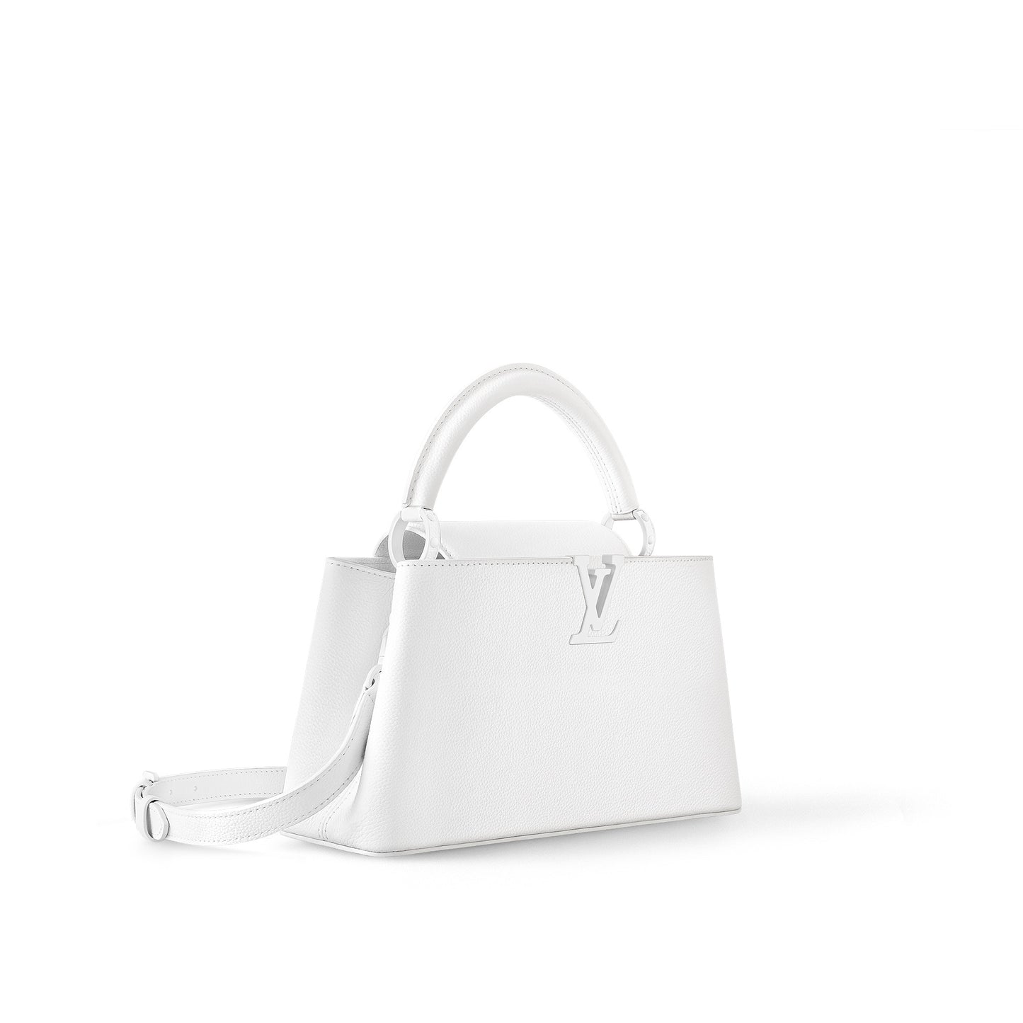 Louis Vuitton Capucines East-West MM Optic White Handbag