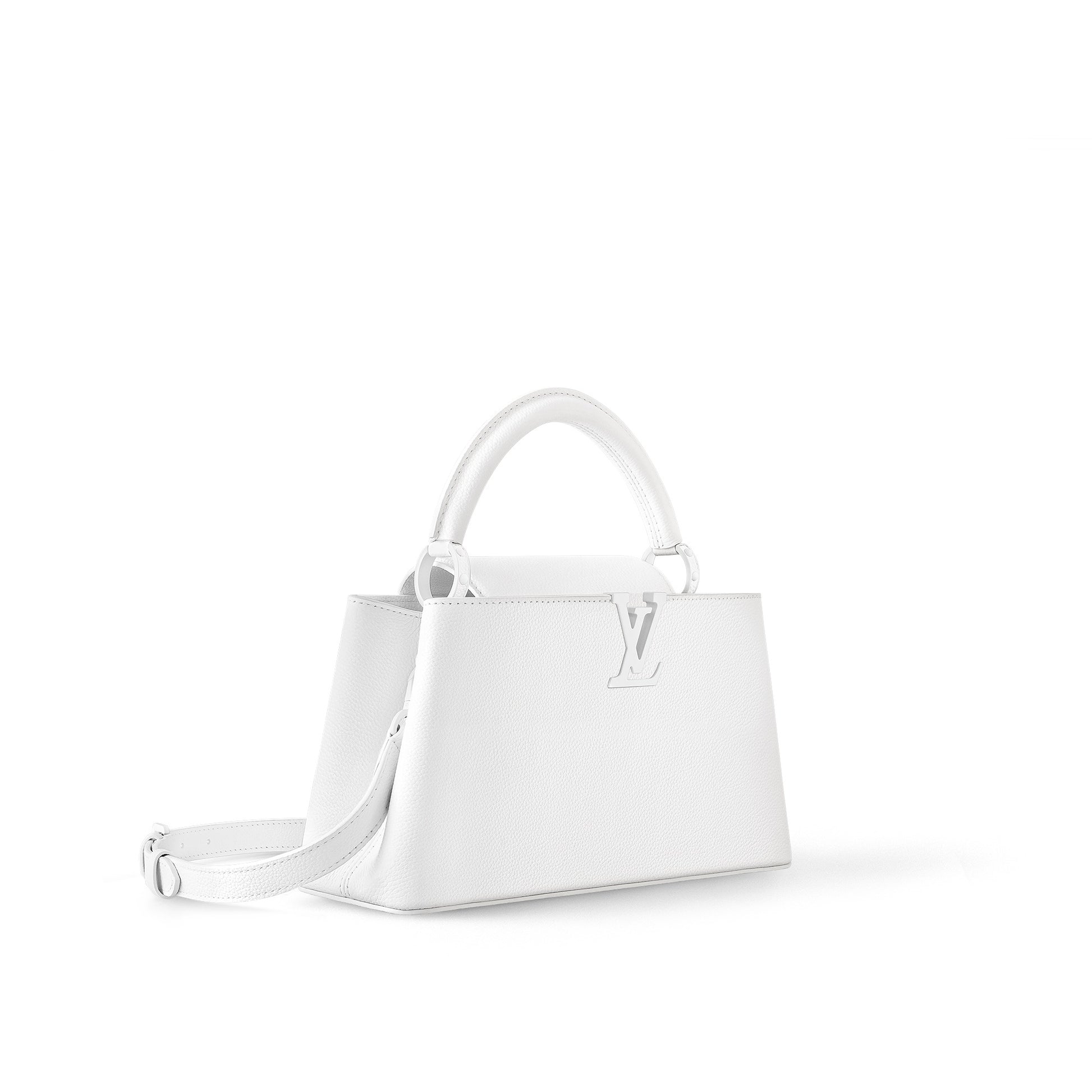 Louis Vuitton Capucines East-West MM Optic White Handbag