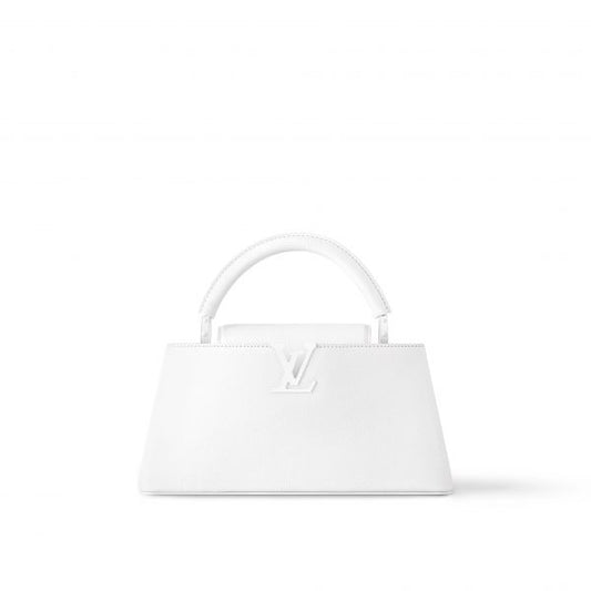 Louis Vuitton Capucines East-West MM Optic White Handbag