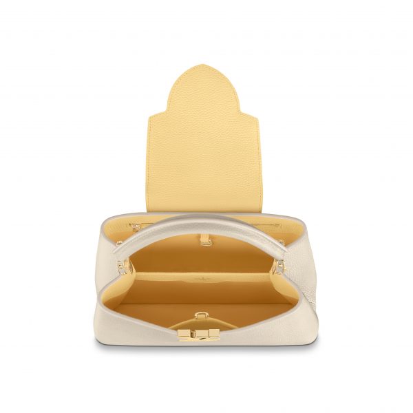 Louis Vuitton Capucines MM Cream Handbag