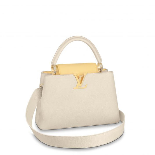 Louis Vuitton Capucines MM Cream Handbag