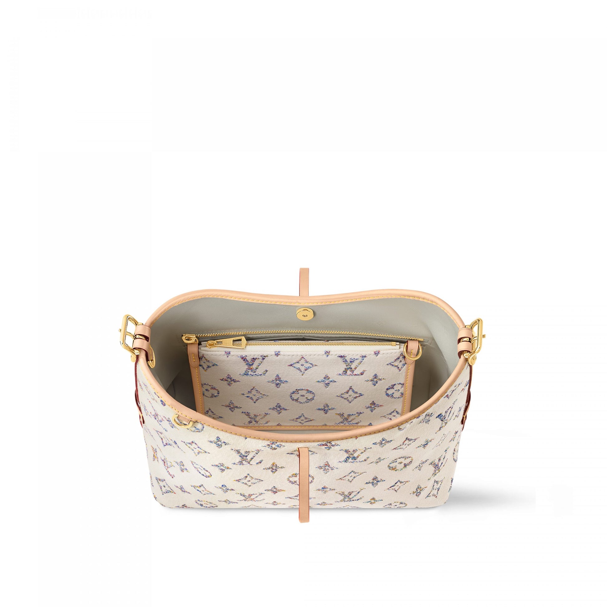 Louis Vuitton Beige Carry All PM
