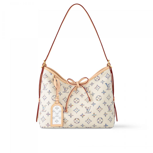 Louis Vuitton Beige Carry All PM