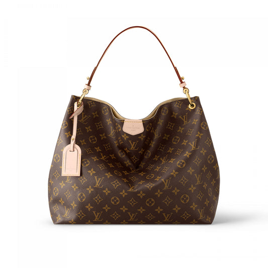 Louis Vuitton Beige Monogram Canvas Graceful MM Handbag