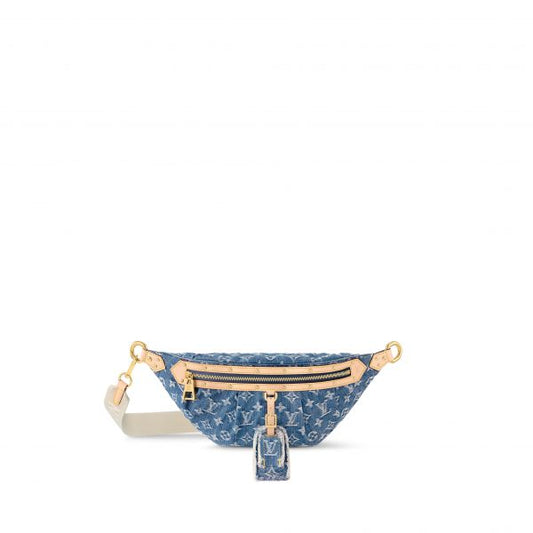 High Rise Denim Blue Handbag