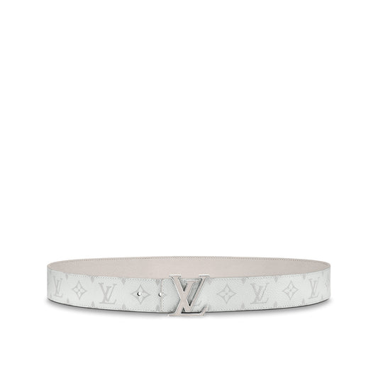 LV Initiales White 40mm Reversible Belt