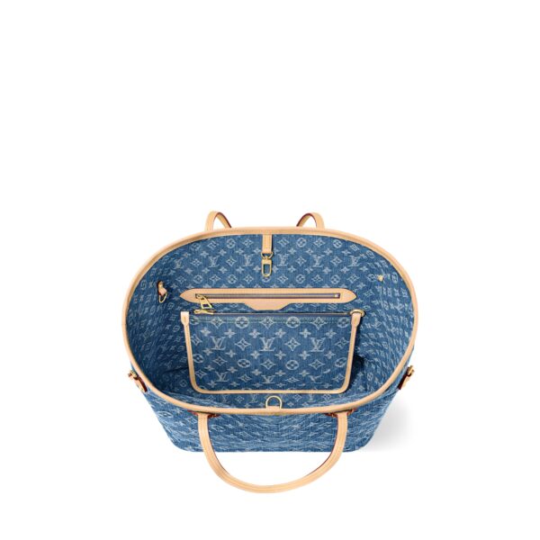 Louis Vuitton Neverfull MM Denim Blue