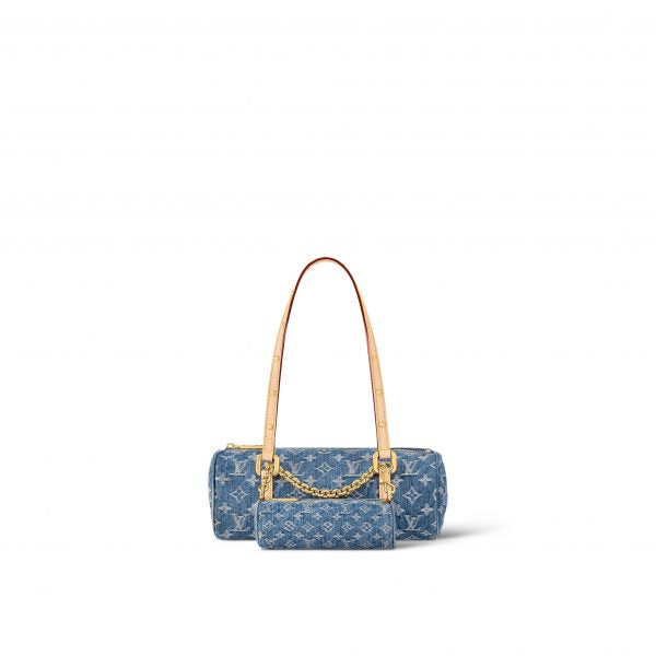 Louis Vuitton Papillon Denim Handbag