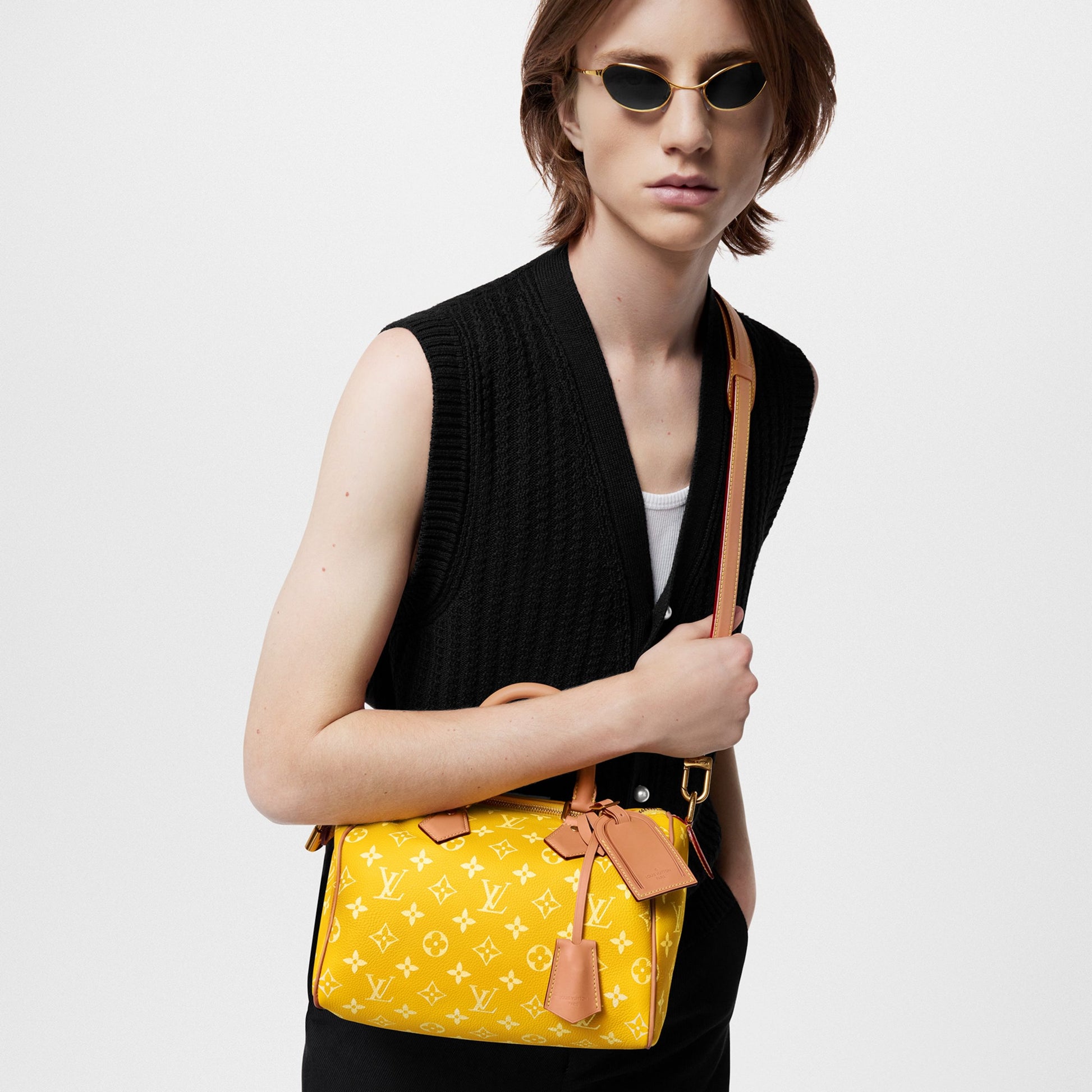 Yellow Speedy P9 Bandouliere 25 Handbag
