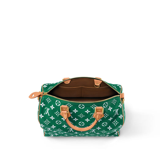 Louis Vuitton Speedy P9 Bandouliere 40 Green Handbag