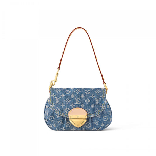Stylish Louis Vuitton M46829 Sunset Denim Blue Handbag