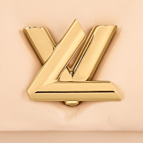 Beige Twist MM Handbag