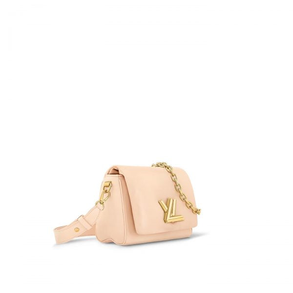 Beige Twist MM Handbag